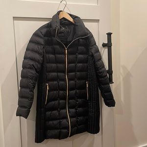 Michael Kors Black Down Filled Puffer Coat Size Large